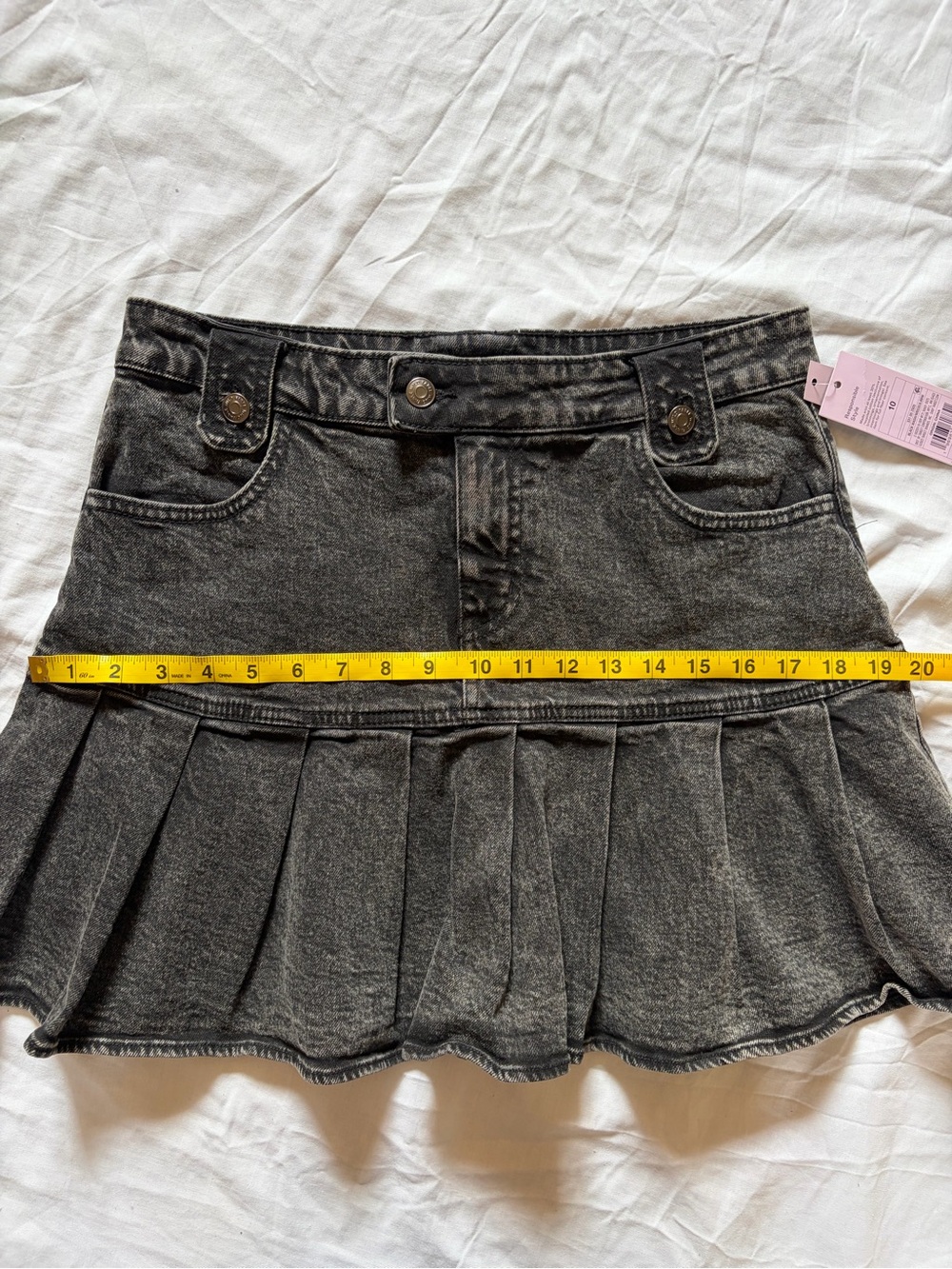 Denim Fit & Flare Mini Skirt - Picture 4 of 8